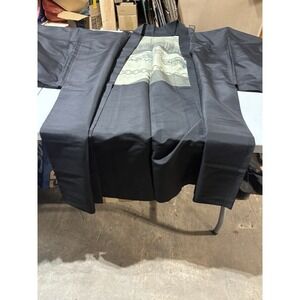 Japanese Vintage‎ Kimono Haori Jacket Black Height 37"
